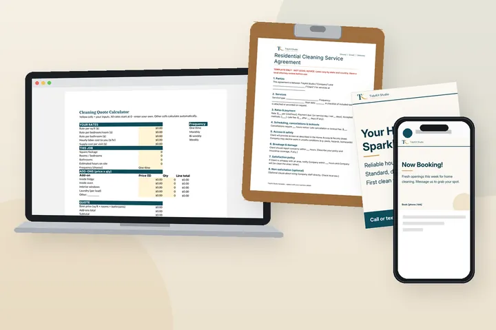 The Complete Cleaning Business Bundle mockup